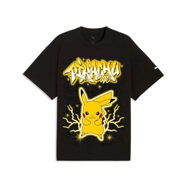 T-shirt Puma Pokemon X. Czarne t-shirty męskie Puma, l, bez wzorów, z materiału, sportowe, bez kołnierzyka. Za 154.61 zł.