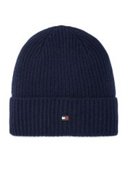 Tommy Hilfiger Czapka Th Flag AM0AM14535 Granatowy. Niebieskie czapki i kapelusze damskie Tommy Hilfiger, na zimę, bez wzorów, z kaszmiru. Za 369.99 zł.