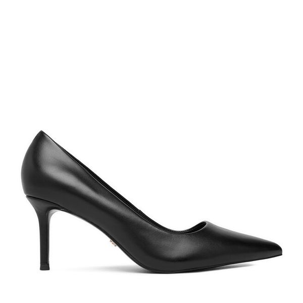 Szpilki GINO ROSSI. Czarne szpilki damskie Gino Rossi, bez wzorów, bez obcasa, bez zapięcia. Za 279.99 zł.