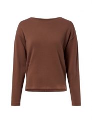 S.Oliver Bluza Kobiety Bawełna brązowy, 38. Brązowe bluzy damskie S.Oliver, s, bez wzorów, z bawełny, bez kaptura. Za 139.95 zł.