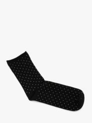 Bezuciskowe czarne skarpetki damskie. Czarne skarpety damskie Ryłko, bez wzorów, z bawełny. Za 24.99 zł.