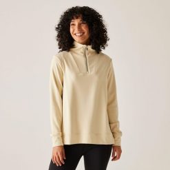 Polar damski z suwakiem 1/2 Demmi. Brązowe bluzy sportowe damskie Regatta, bez wzorów, z polaru, bez kaptura. Za 229.99 zł.