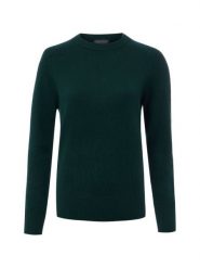 Franco Callegari Sweter z dzianiny merino Kobiety drobna dzianina zielony, XXL. Zielone swetry damskie Franco Callegari, xxl, bez wzorów, z dzianiny, bez kołnierzyka, bez ramiączek, bez kaptura. Za 299.95 zł.