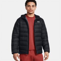 Kurtka puchowa Legend Down Hooded Jacket Under Armour 1385837. Czarne kurtki męskie Under Armour, bez wzorów, z nylonu, bez kaptura. Za 999.99 zł.