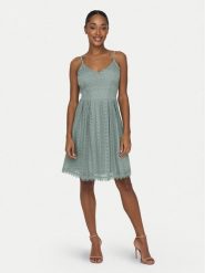 ONLY Sukienka letnia Helena 15204799 Zielony Regular Fit. Zielone sukienki damskie Only, na lato, bez wzorów, z bawełny, bez kołnierzyka, bez ramiączek. Za 109.99 zł.