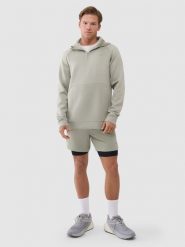 4F Spodenki treningowe szybkoschnące męskie - khaki XL. Brązowe krótkie spodenki sportowe męskie 4f, m, bez wzorów, z dzianiny, na fitness i siłownię. Za 169.99 zł.
