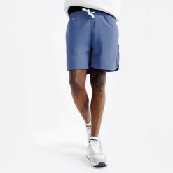 Spodenki płócienne męskie Elementals. Niebieskie szorty męskie Decathlon, m, bez wzorów, z materiału. W wyprzedaży za 59.99 zł.