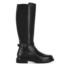 Kozaki U.S. Polo Assn. Czarne kozaki damskie U.S. Polo Assn., bez obcasa, na płaskiej podeszwie. Za 579.99 zł.