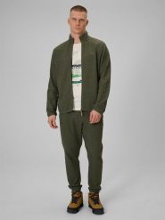 4F Spodnie dresowe joggery męskie - khaki S. Brązowe spodnie sportowe męskie 4f, l, bez wzorów, z dresówki. Za 159.99 zł.