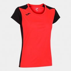 Koszulka do biegania damska Joma Record II. Niebieskie koszulki sportowe damskie Joma, s, bez wzorów, sportowe, bez kołnierzyka. Za 106.00 zł.