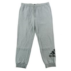 Second life - Spodnie dresowe męskie French Terry szare - Jak nowy. Szare spodnie sportowe męskie Adidas, m, bez wzorów, z dresówki, na fitness i siłownię. Za 122.16 zł.