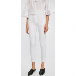 Answear - Jeansy Stripes Vibes. Białe jeansy damskie ANSWEAR. W wyprzedaży za 69.90 zł.