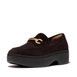 Damskie mokasyny FitFlop F-Luma. Brązowe mokasyny damskie FIT FLOP, ze skóry, eleganckie. Za 679.00 zł.