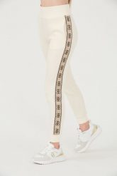 GUESS Beżowe damskie spodnie dresowe Britney Jogger, Rozmiar XL. Brązowe spodnie dresowe damskie Guess, xl, z aplikacjami, z dresówki. W wyprzedaży za 265.99 zł.