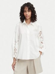 ACCESS FASHION Koszula 63-7039-678 Biały Relaxed Fit. Białe bluzki damskie ACCESS FASHION, m, bez wzorów, z bawełny, bez kołnierzyka, bez ramiączek. Za 596.99 zł.