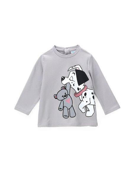 Original Marines Bluzka 101 Dalmatyńczyków DCAV1539NF Szary Regular Fit. Szare bluzki dla dziewczynek Original Marines, bez wzorów, z bawełny, bez ramiączek. Za 89.99 zł.