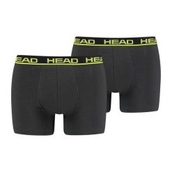 Bokserki męskie Head Basic Boxer 2 Pack. Czarne bokserki męskie Head, m, bez wzorów. Za 75.00 zł.
