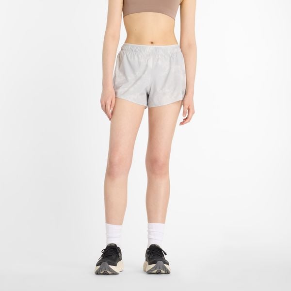 Spodenki damskie New Balance WS41201GYM – szare. Szare szorty sportowe damskie New Balance, l, bez wzorów, z materiału, sportowe, na fitness i siłownię. Za 329.99 zł.