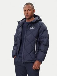 EA7 Emporio Armani Kurtka puchowa 7M001001 AF15923 UB102 Granatowy Modern Fit. Niebieskie kurtki męskie EA7 Emporio Armani, m, bez wzorów, z puchu, bez kaptura. Za 1,469.00 zł.