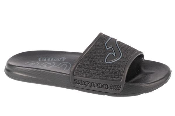 Klapki na basen damskie, S.Island Lady 24 SISLLS. Czarne klapki damskie Joma, bez wzorów, z materiału, sportowe, bez obcasa. Za 44.99 zł.
