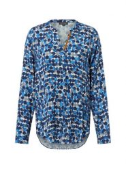 Franco Callegari Bluzka damska Kobiety wiskoza niebieski w kropki, 40. Niebieskie bluzki damskie Franco Callegari, bez wzorów, z wiskozy, bez kołnierzyka, bez ramiączek. Za 229.95 zł.