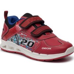 Sneakersy GEOX - J Dakin B. A J949FA 05411 C0020 S Red/Black. Czerwone półbuty chłopięce Geox, bez wzorów, z materiału, bez zapięcia. Za 279.00 zł.