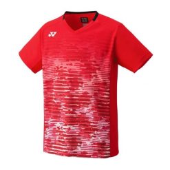 Koszulka tenisowa męska YONEX Crew Neck. Czerwone koszulki sportowe męskie YONEX, m, bez wzorów, z materiału, bez kołnierzyka, bez ramiączek, tenisowe. Za 348.50 zł.