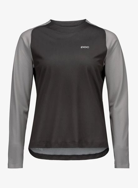 Bluza rowerowa damska POC Motion Air L/S Jersey. Szare bluzy damskie POC, l, bez wzorów, z jersey, bez kaptura. Za 357.49 zł.