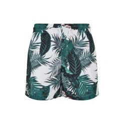 Spodenki Kąpielowe Boys Palm Leaf. Białe kąpielówki dla chłopców Urban Classics, bez wzorów. Za 84.99 zł.