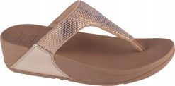 GENESY FitFlop Lulu EC5-A94 Beżowe 38. Brązowe klapki damskie GENESY, bez wzorów, sportowe, bez obcasa. Za 326.45 zł.