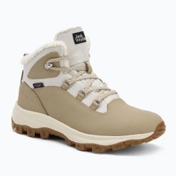 Buty damskie Jack Wolfskin Everquest Texapore Mid. Brązowe trekkingi damskie Jack Wolfskin, przed kolano, trekkingowe. Za 729.99 zł.