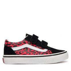 Tenisówki Vans. Czerwone trampki i tenisówki dziewczęce Vans, bez wzorów, bez zapięcia. Za 259.99 zł.