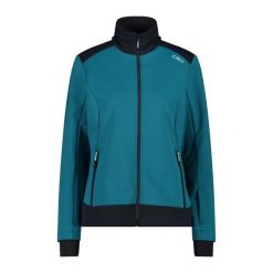 Kurtka damska turystyczna CMP 34A2436. Zielone kurtki damskie CMP, l, bez wzorów, z softshellu, z kapturem. Za 422.50 zł.
