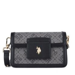 Torebka U.S. Polo Assn. Czarne listonoszki damskie U.S. Polo Assn., bez wzorów, bez dodatków. Za 279.99 zł.