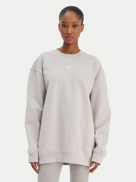 Adidas Bluza Essentials KD9121 Szary Oversize. Szare bluzy damskie Adidas, m, bez wzorów, z bawełny, bez kaptura. Za 239.99 zł.