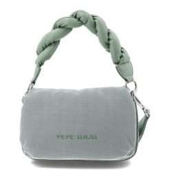 Zielona Torebka Pepe Moll Stylowy Kuferek Damski. Zielone torebki do ręki damskie Pepe Moll, bez wzorów, eleganckie, z nadrukiem, bez dodatków. Za 319.00 zł.