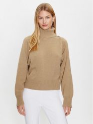 Liu Jo Golf CF3047 MA62E Brązowy Relaxed Fit. Brązowe swetry damskie Liu Jo, xl, bez wzorów, z wiskozy, bez kołnierzyka, bez ramiączek, bez kaptura. Za 1,639.00 zł.