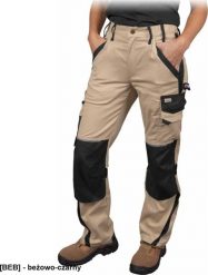 R.E.I.S. LH-SAND-T - Damskie podnie ochronne do pasa SAND, 6 kieszeni + na nakolanniki, pętelki, przewiewne wstawki siatkowe, 97% bawełna, 3% spandex,. Brązowe spodnie sportowe damskie R.E.I.S., s, bez wzorów, z bawełny. Za 162.92 zł.