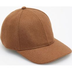 Czapka z daszkiem z wełną - Brązowy. Czapki i kapelusze męskie marki WED'ZE. W wyprzedaży za 29.99 zł.