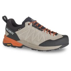 Buty męskie Dolomite CRODAROSSA LEATHER GTX GOAT BEIGE. Brązowe buty sportowe męskie Dolomite, bez zapięcia, wspinaczkowe. Za 859.99 zł.