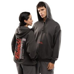 Męska bawełniana bluza z kapturem Rayo Club Lifestyle Siroko RC Squad Gray. Szare bluzy męskie SIROKO, m, bez wzorów, z bawełny, z kapturem. Za 253.00 zł.