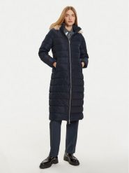 Tommy Hilfiger Płaszcz zimowy Heritage WW0WW43601 Granatowy Regular Fit. Niebieskie płaszcze damskie Tommy Hilfiger, na zimę, s, bez wzorów, z syntetyku, bez kaptura. Za 1,189.00 zł.