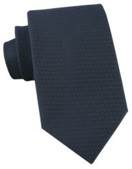 Elegancki Krawat Chattier - Granatowy, Drobna Faktura Tkaniny. Niebieskie krawaty i muchy Chattier, bez wzorów, z tkaniny, eleganckie. Za 55.00 zł.