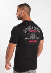 Oregon Koszulka - Czarny. Czarne koszulki sportowe męskie GORILLA WEAR, m, bez wzorów, z bawełny, bez kołnierzyka, bez ramiączek, na fitness i siłownię. Za 204.00 zł.