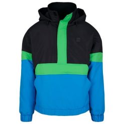 Wiatrówka Urban Classic 3-tone neon. Czarne kurtki męskie Urban Classics, m, bez wzorów, bez kaptura. Za 275.00 zł.