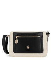 Beverly Hills Polo Club Torebka BHPC-C-001-07 Czarny. Czarne listonoszki damskie Beverly Hills Polo Club, bez wzorów, z tworzywa sztucznego, bez dodatków. Za 179.99 zł.