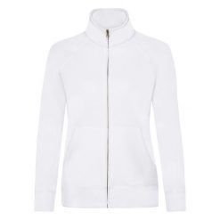 Kurtka Dresowa Premium Dla Pań I Panów. Białe kurtki damskie Fruit of the Loom, l, bez wzorów, z dresówki, bez kaptura, trekkingowe. Za 124.99 zł.