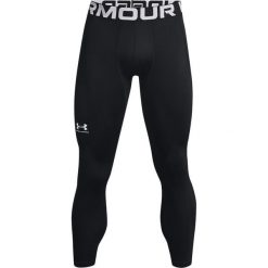 Spodnie sportowe męskie Under Armour Coldgear. Białe spodnie sportowe męskie Under Armour, m, bez wzorów, z elastanu, do biegania. Za 270.40 zł.