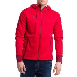 Kurtka Erima Softshell Basic. Czerwone bluzy męskie Erima, l, bez wzorów, z materiału, bez kaptura. Za 191.50 zł.