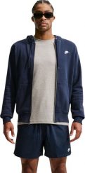 Nike Bluza męska Club BB FZ Hoodie granatowa FN3861 451 L. Bluzy męskie Nike, l, bez wzorów, bez kaptura. Za 322.91 zł.
